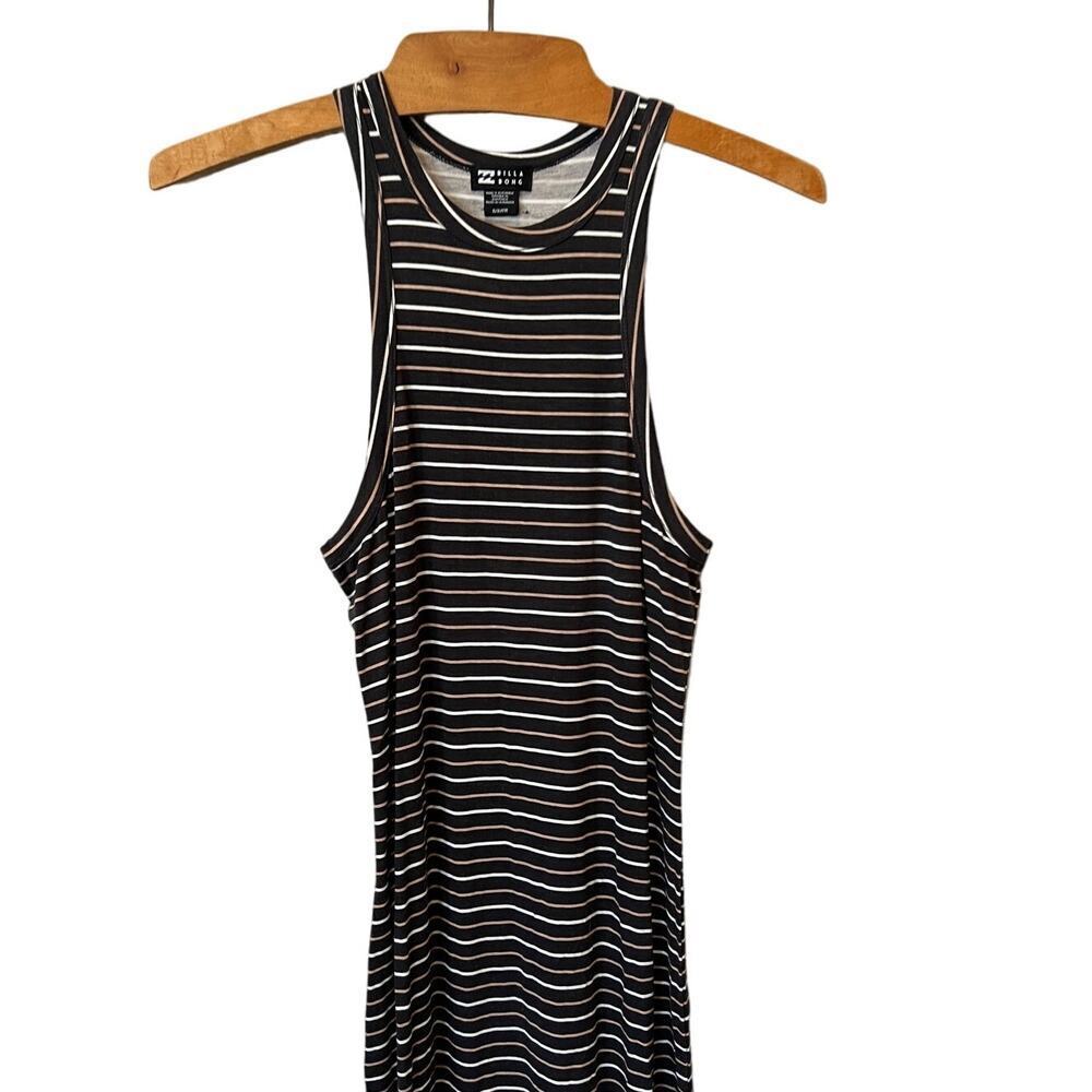 Billabong Young Love Stripe Sleeveless Midi Dress Size Small - Picture 5 of 10